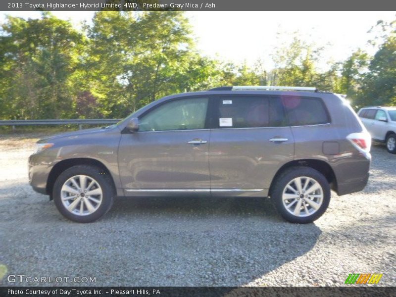Predawn Gray Mica / Ash 2013 Toyota Highlander Hybrid Limited 4WD