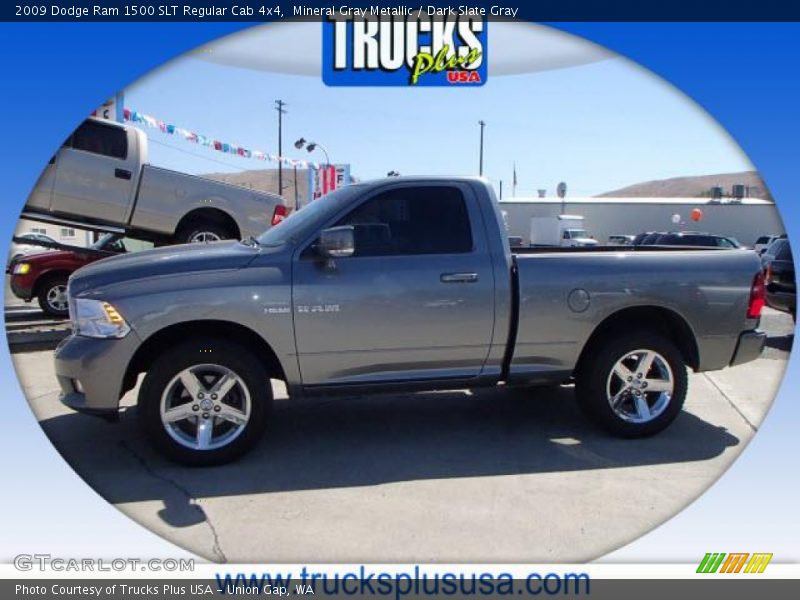 Mineral Gray Metallic / Dark Slate Gray 2009 Dodge Ram 1500 SLT Regular Cab 4x4