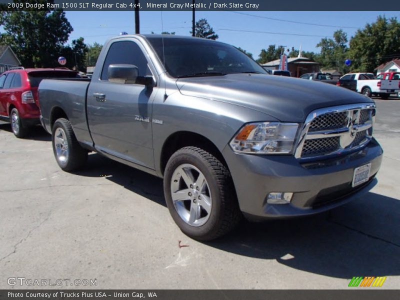 Mineral Gray Metallic / Dark Slate Gray 2009 Dodge Ram 1500 SLT Regular Cab 4x4