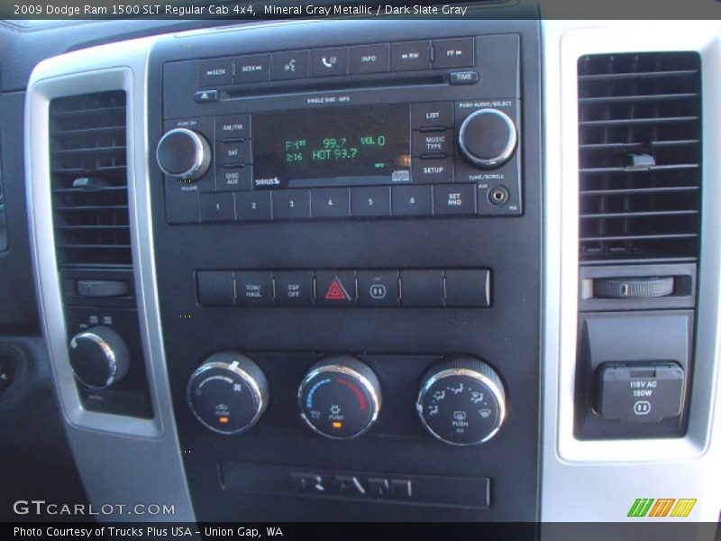 Mineral Gray Metallic / Dark Slate Gray 2009 Dodge Ram 1500 SLT Regular Cab 4x4