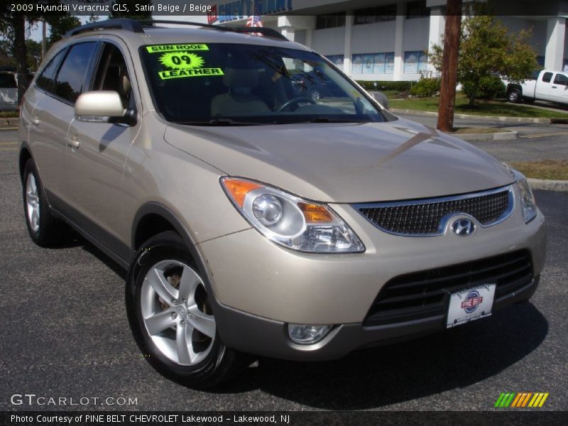 Satin Beige / Beige 2009 Hyundai Veracruz GLS