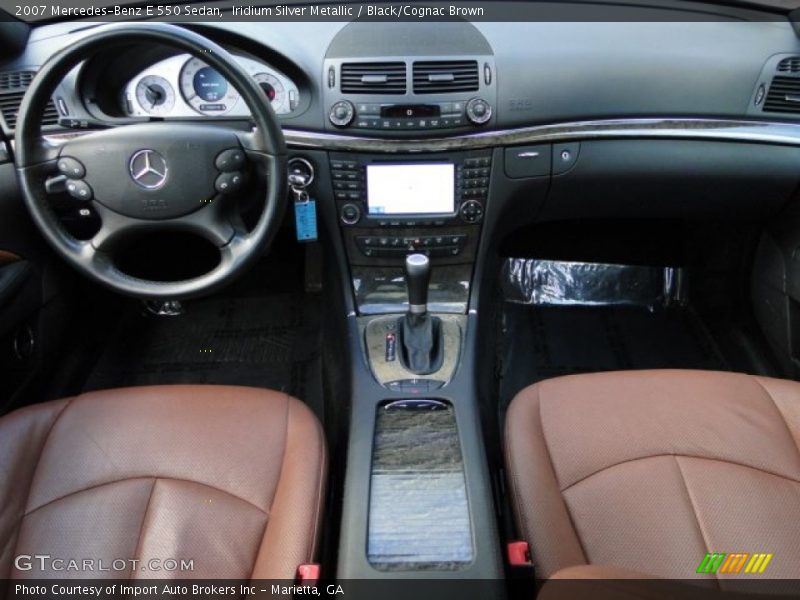  2007 E 550 Sedan Black/Cognac Brown Interior