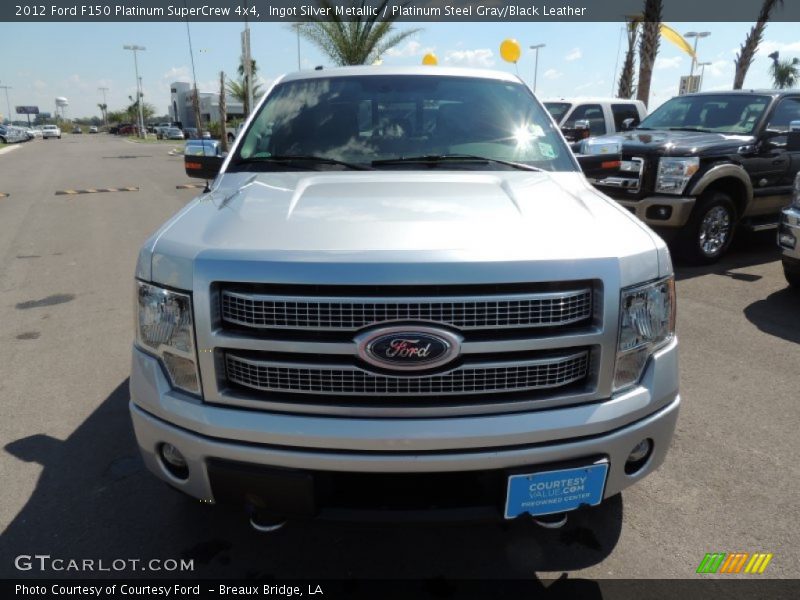 Ingot Silver Metallic / Platinum Steel Gray/Black Leather 2012 Ford F150 Platinum SuperCrew 4x4