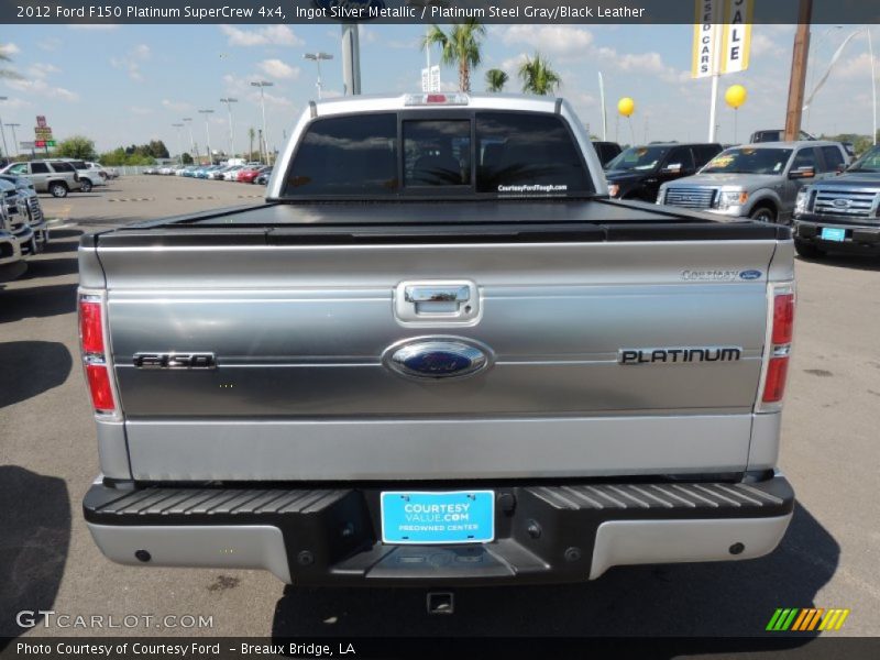 Ingot Silver Metallic / Platinum Steel Gray/Black Leather 2012 Ford F150 Platinum SuperCrew 4x4
