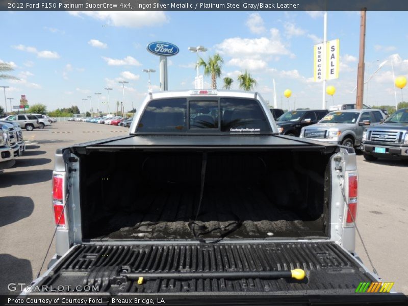 Ingot Silver Metallic / Platinum Steel Gray/Black Leather 2012 Ford F150 Platinum SuperCrew 4x4