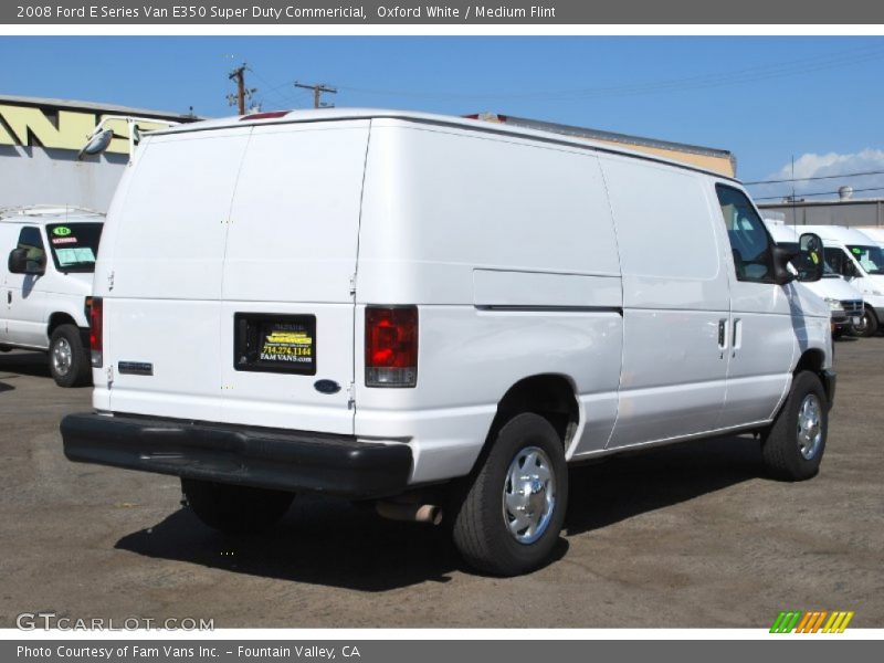 Oxford White / Medium Flint 2008 Ford E Series Van E350 Super Duty Commericial