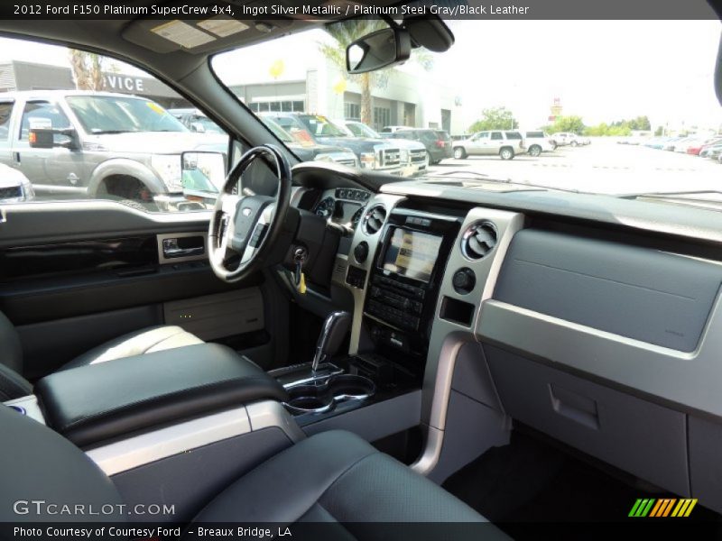 Ingot Silver Metallic / Platinum Steel Gray/Black Leather 2012 Ford F150 Platinum SuperCrew 4x4