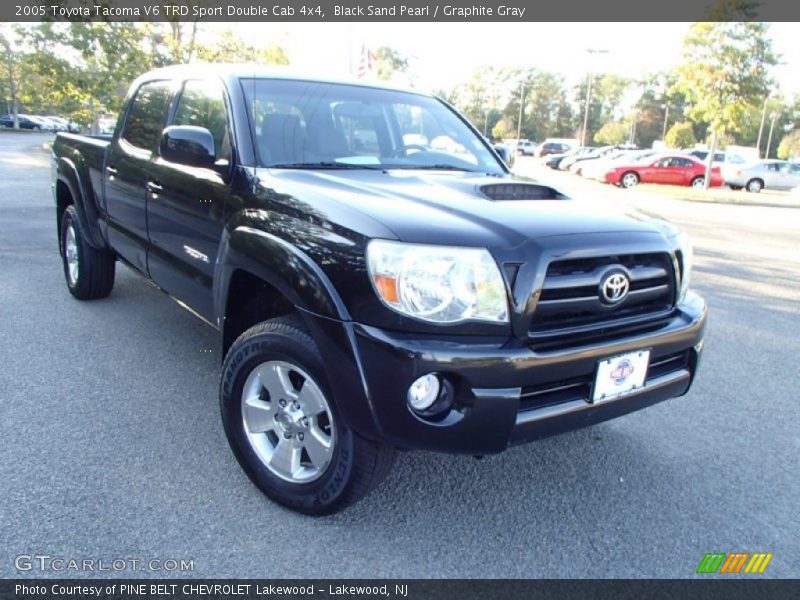 Black Sand Pearl / Graphite Gray 2005 Toyota Tacoma V6 TRD Sport Double Cab 4x4
