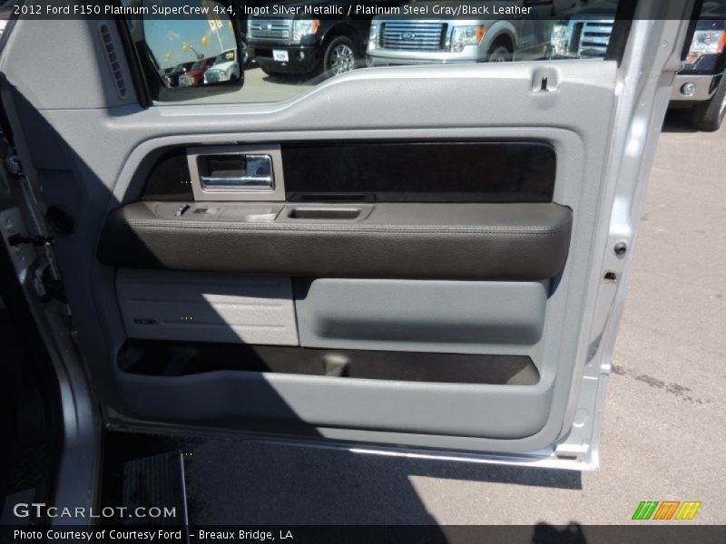 Ingot Silver Metallic / Platinum Steel Gray/Black Leather 2012 Ford F150 Platinum SuperCrew 4x4