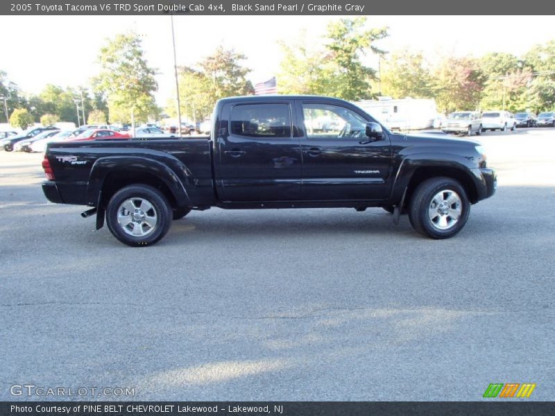Black Sand Pearl / Graphite Gray 2005 Toyota Tacoma V6 TRD Sport Double Cab 4x4
