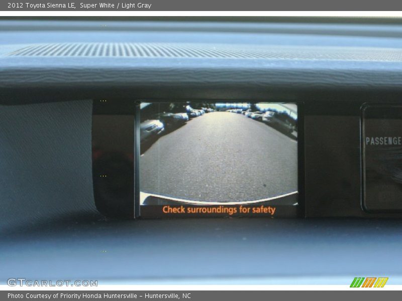 Super White / Light Gray 2012 Toyota Sienna LE