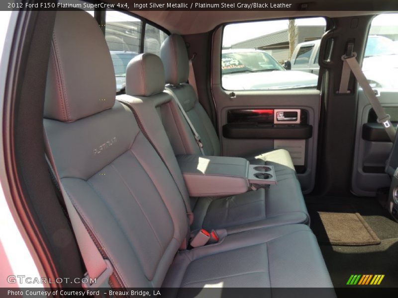 Ingot Silver Metallic / Platinum Steel Gray/Black Leather 2012 Ford F150 Platinum SuperCrew 4x4