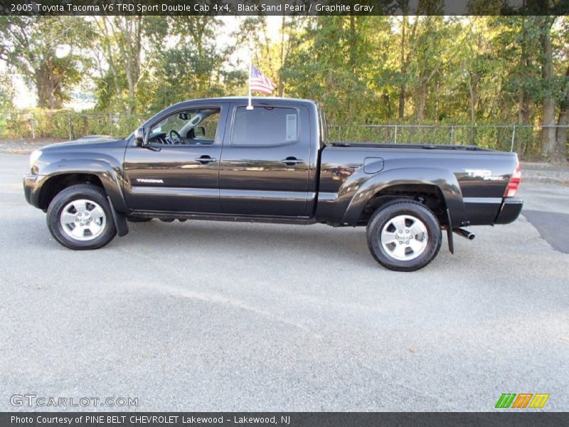 Black Sand Pearl / Graphite Gray 2005 Toyota Tacoma V6 TRD Sport Double Cab 4x4