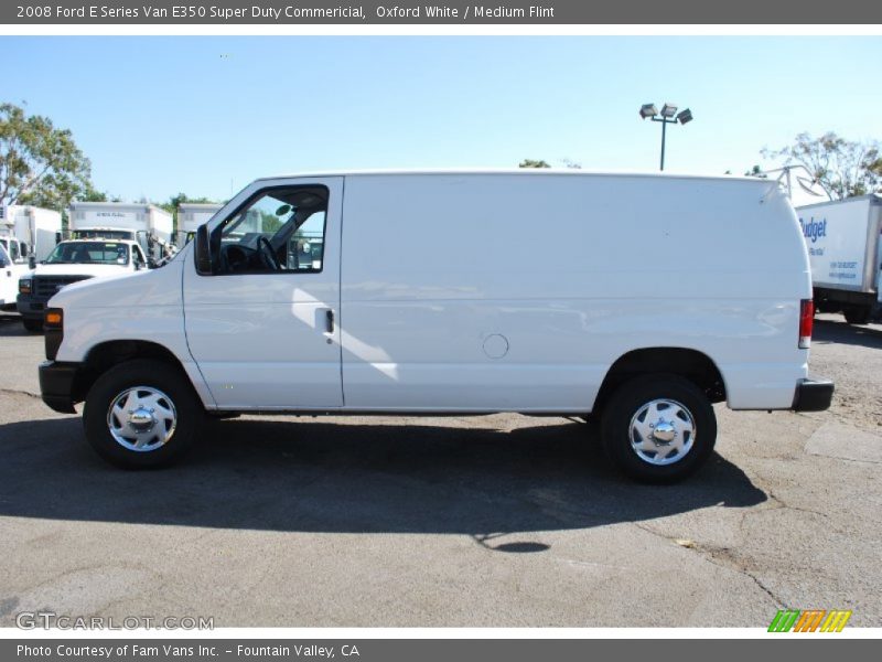 Oxford White / Medium Flint 2008 Ford E Series Van E350 Super Duty Commericial