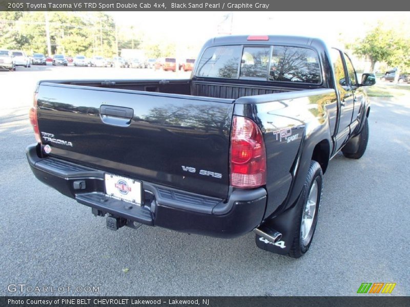 Black Sand Pearl / Graphite Gray 2005 Toyota Tacoma V6 TRD Sport Double Cab 4x4