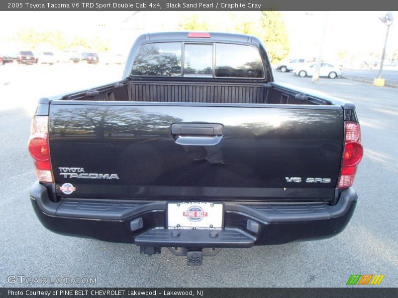 Black Sand Pearl / Graphite Gray 2005 Toyota Tacoma V6 TRD Sport Double Cab 4x4