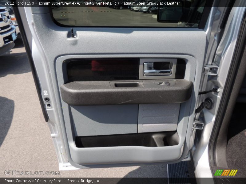 Ingot Silver Metallic / Platinum Steel Gray/Black Leather 2012 Ford F150 Platinum SuperCrew 4x4