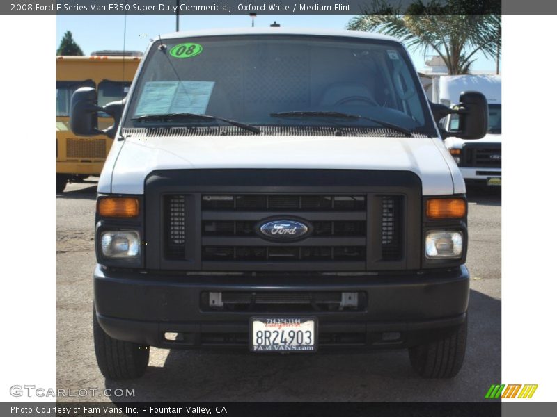 Oxford White / Medium Flint 2008 Ford E Series Van E350 Super Duty Commericial