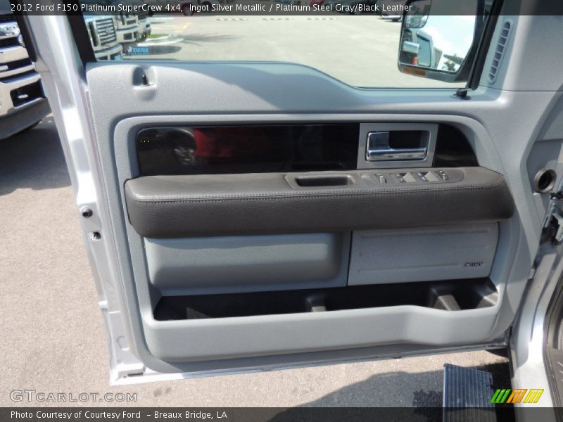 Ingot Silver Metallic / Platinum Steel Gray/Black Leather 2012 Ford F150 Platinum SuperCrew 4x4