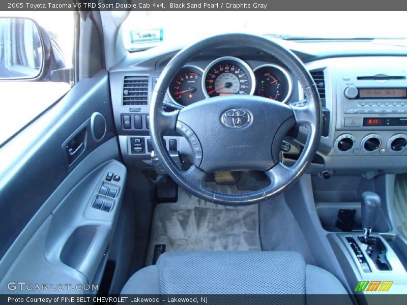 Black Sand Pearl / Graphite Gray 2005 Toyota Tacoma V6 TRD Sport Double Cab 4x4