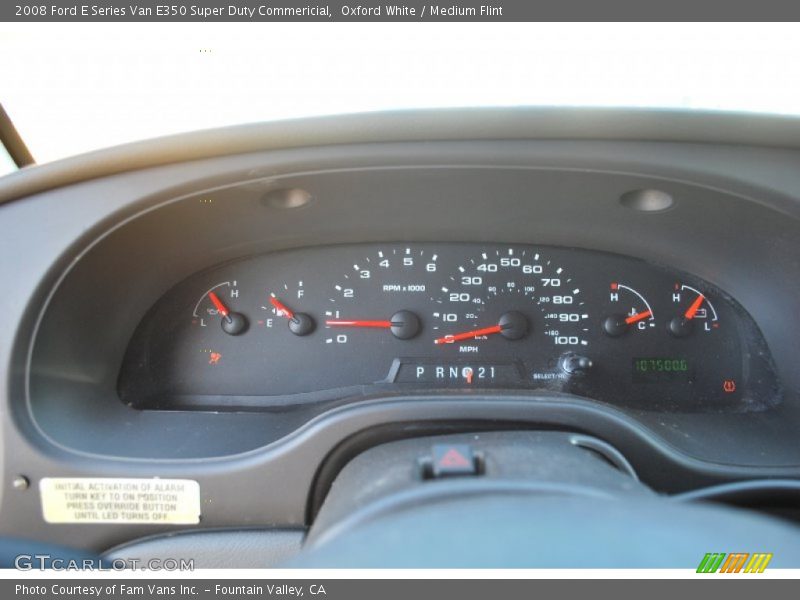 Oxford White / Medium Flint 2008 Ford E Series Van E350 Super Duty Commericial
