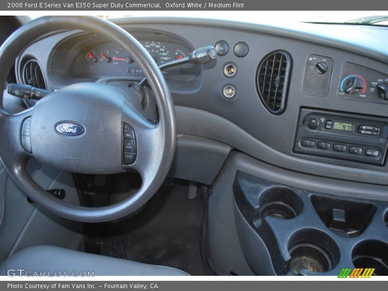 Oxford White / Medium Flint 2008 Ford E Series Van E350 Super Duty Commericial
