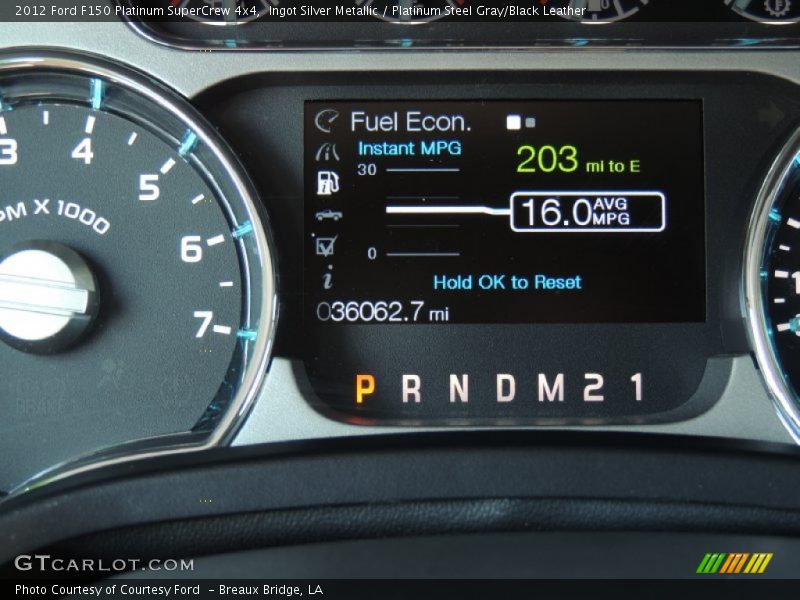 Ingot Silver Metallic / Platinum Steel Gray/Black Leather 2012 Ford F150 Platinum SuperCrew 4x4