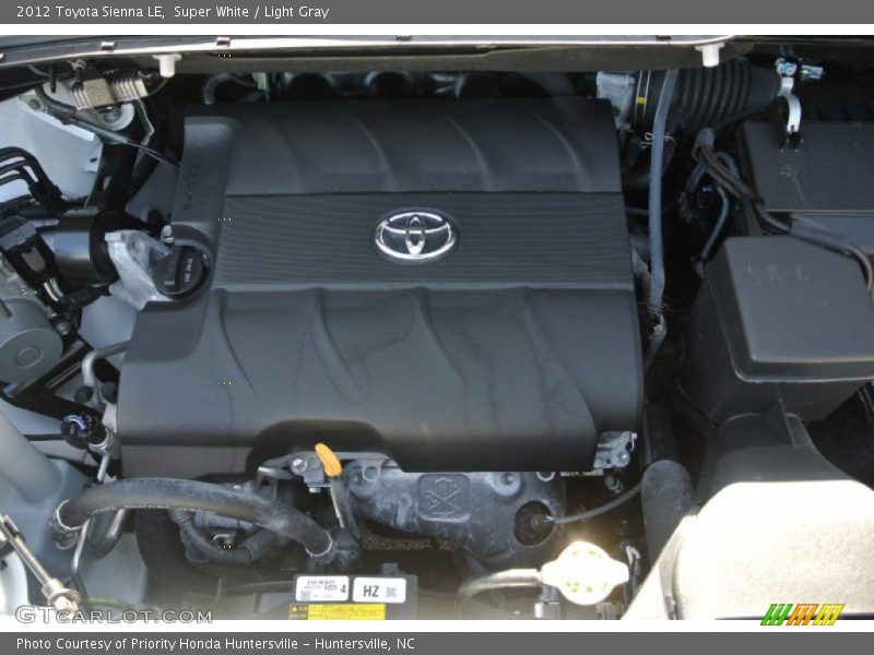 Super White / Light Gray 2012 Toyota Sienna LE