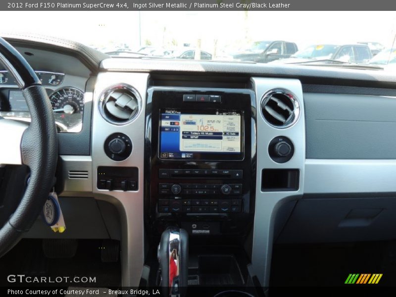 Ingot Silver Metallic / Platinum Steel Gray/Black Leather 2012 Ford F150 Platinum SuperCrew 4x4