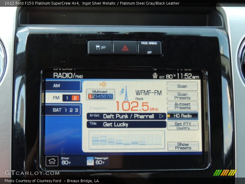 Ingot Silver Metallic / Platinum Steel Gray/Black Leather 2012 Ford F150 Platinum SuperCrew 4x4