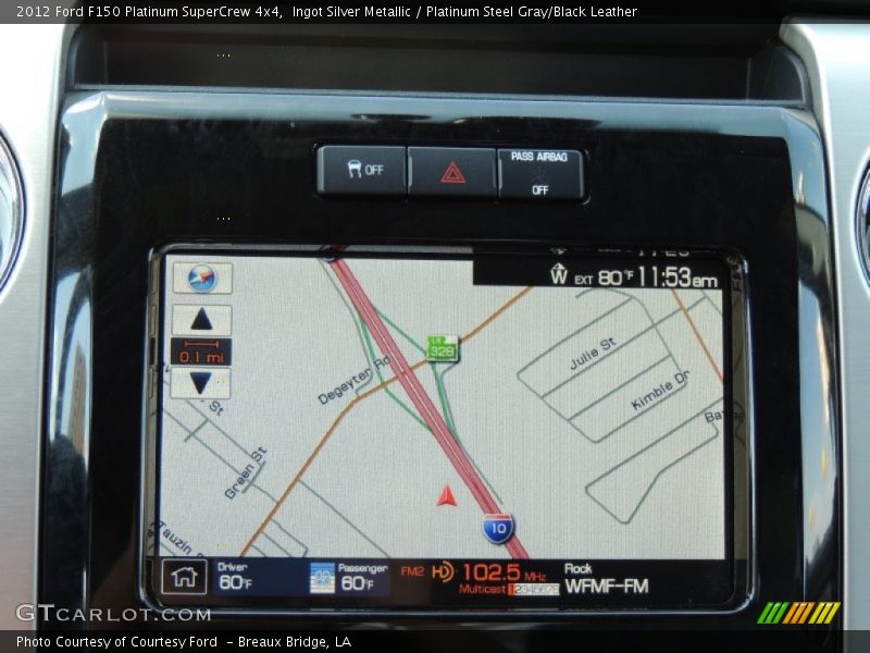 Ingot Silver Metallic / Platinum Steel Gray/Black Leather 2012 Ford F150 Platinum SuperCrew 4x4