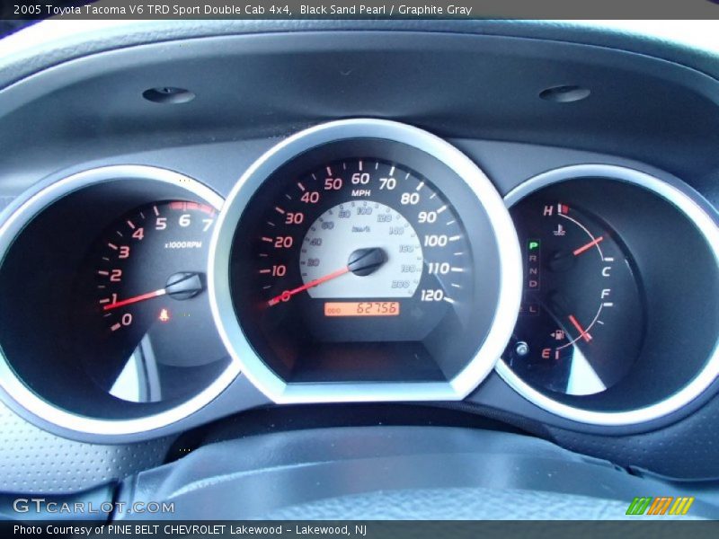 Black Sand Pearl / Graphite Gray 2005 Toyota Tacoma V6 TRD Sport Double Cab 4x4