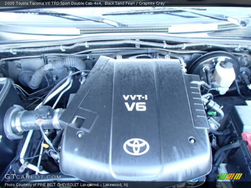 Black Sand Pearl / Graphite Gray 2005 Toyota Tacoma V6 TRD Sport Double Cab 4x4