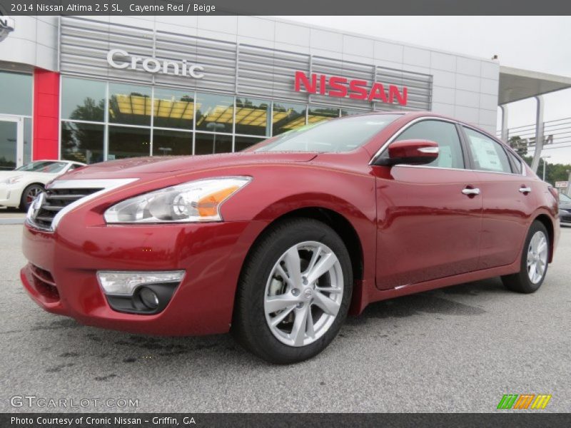 Cayenne Red / Beige 2014 Nissan Altima 2.5 SL