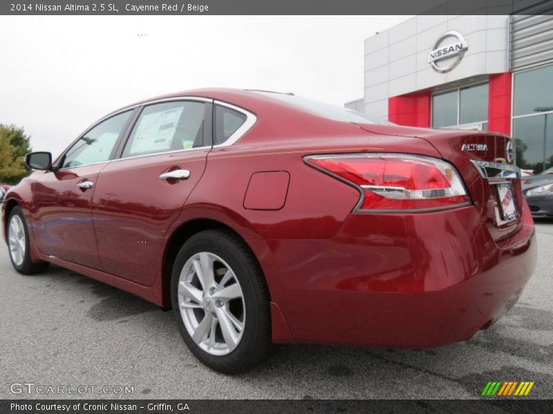 Cayenne Red / Beige 2014 Nissan Altima 2.5 SL