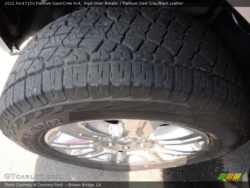Ingot Silver Metallic / Platinum Steel Gray/Black Leather 2012 Ford F150 Platinum SuperCrew 4x4