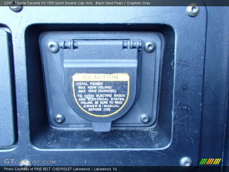 Black Sand Pearl / Graphite Gray 2005 Toyota Tacoma V6 TRD Sport Double Cab 4x4