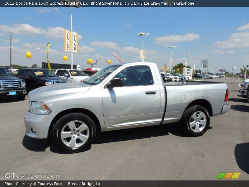 Bright Silver Metallic / Dark Slate Gray/Medium Graystone 2012 Dodge Ram 1500 Express Regular Cab