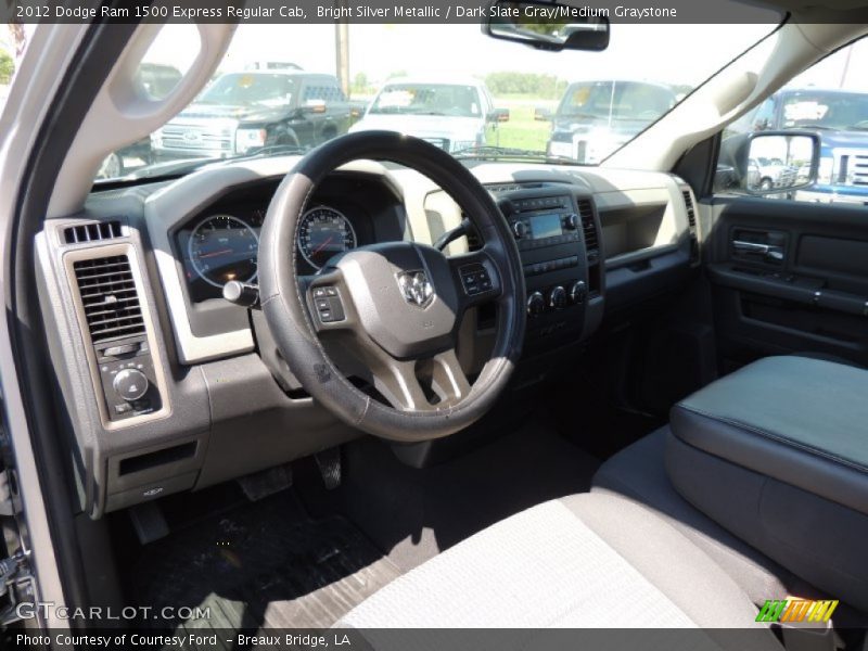 Bright Silver Metallic / Dark Slate Gray/Medium Graystone 2012 Dodge Ram 1500 Express Regular Cab