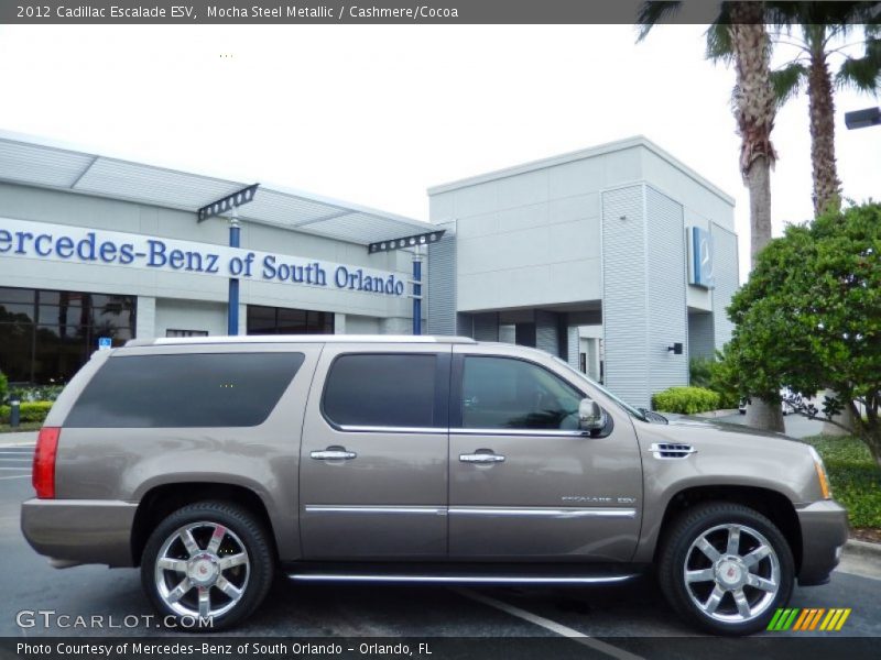 Mocha Steel Metallic / Cashmere/Cocoa 2012 Cadillac Escalade ESV