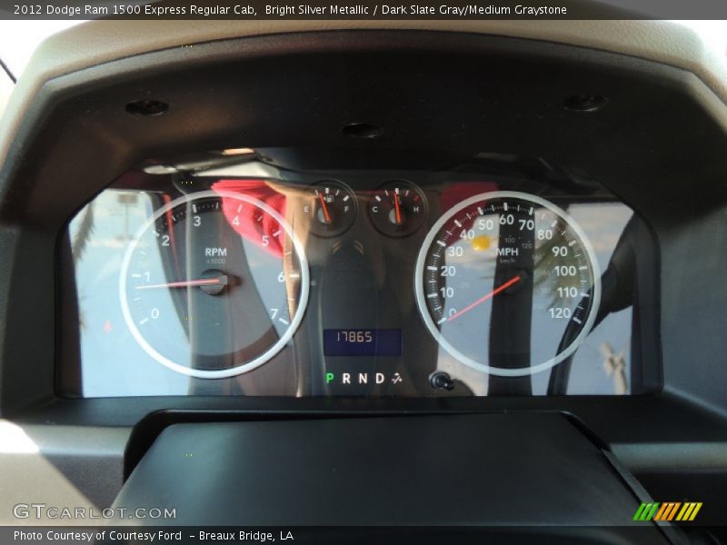 Bright Silver Metallic / Dark Slate Gray/Medium Graystone 2012 Dodge Ram 1500 Express Regular Cab