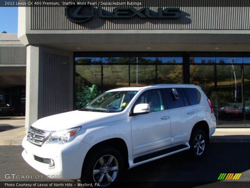 Starfire White Pearl / Sepia/Auburn Bubinga 2013 Lexus GX 460 Premium