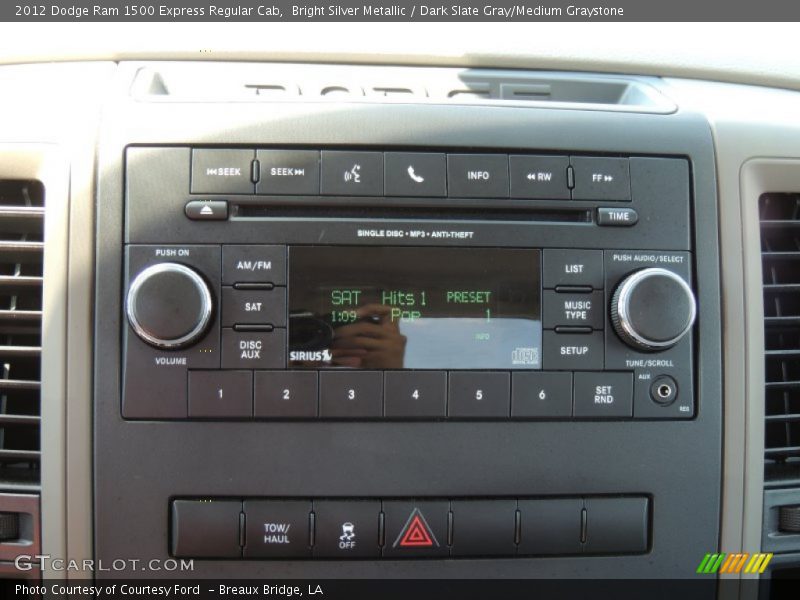 Bright Silver Metallic / Dark Slate Gray/Medium Graystone 2012 Dodge Ram 1500 Express Regular Cab