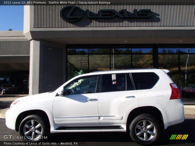Starfire White Pearl / Sepia/Auburn Bubinga 2013 Lexus GX 460 Premium