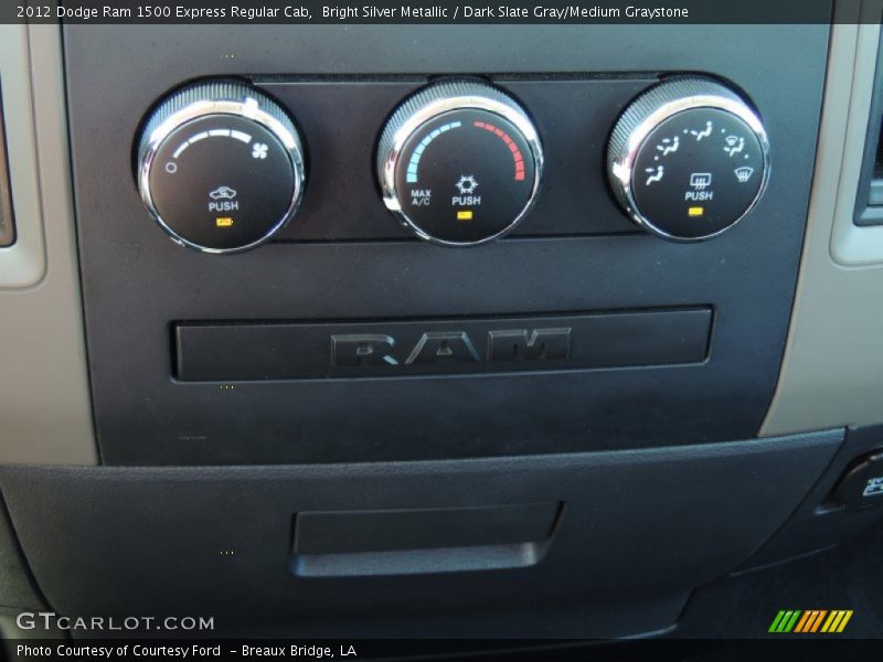 Bright Silver Metallic / Dark Slate Gray/Medium Graystone 2012 Dodge Ram 1500 Express Regular Cab