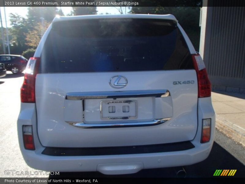 Starfire White Pearl / Sepia/Auburn Bubinga 2013 Lexus GX 460 Premium