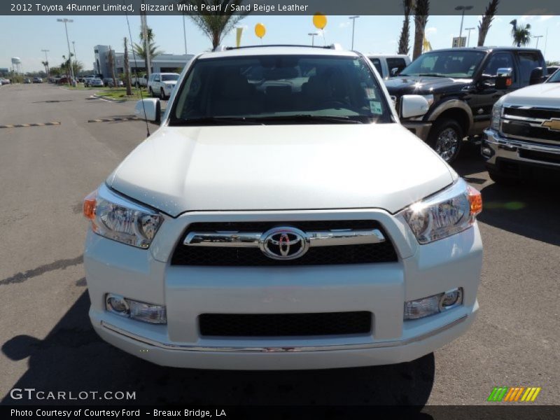 Blizzard White Pearl / Sand Beige Leather 2012 Toyota 4Runner Limited