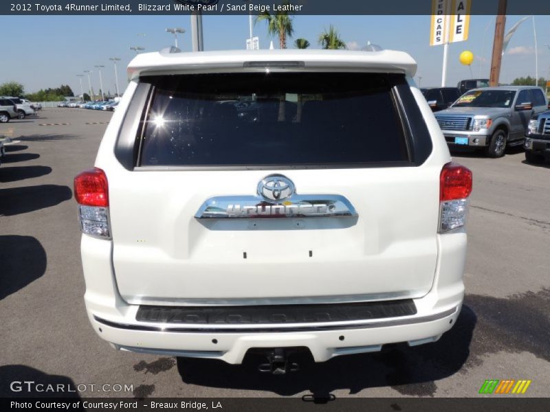 Blizzard White Pearl / Sand Beige Leather 2012 Toyota 4Runner Limited