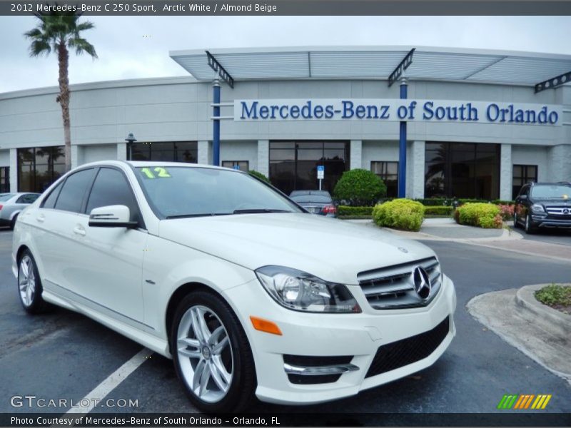 Arctic White / Almond Beige 2012 Mercedes-Benz C 250 Sport