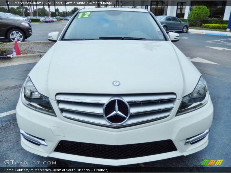 Arctic White / Almond Beige 2012 Mercedes-Benz C 250 Sport